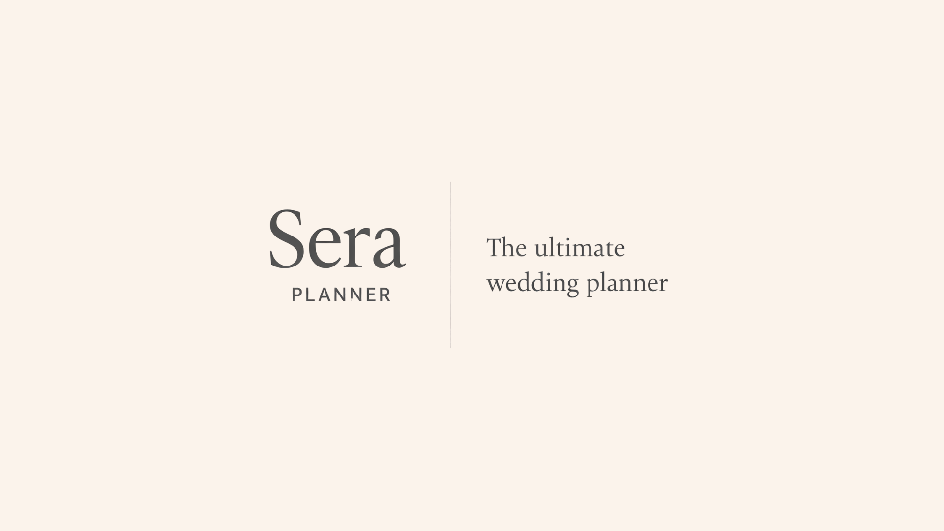 Sera Planner wedding planning spreadsheet cover